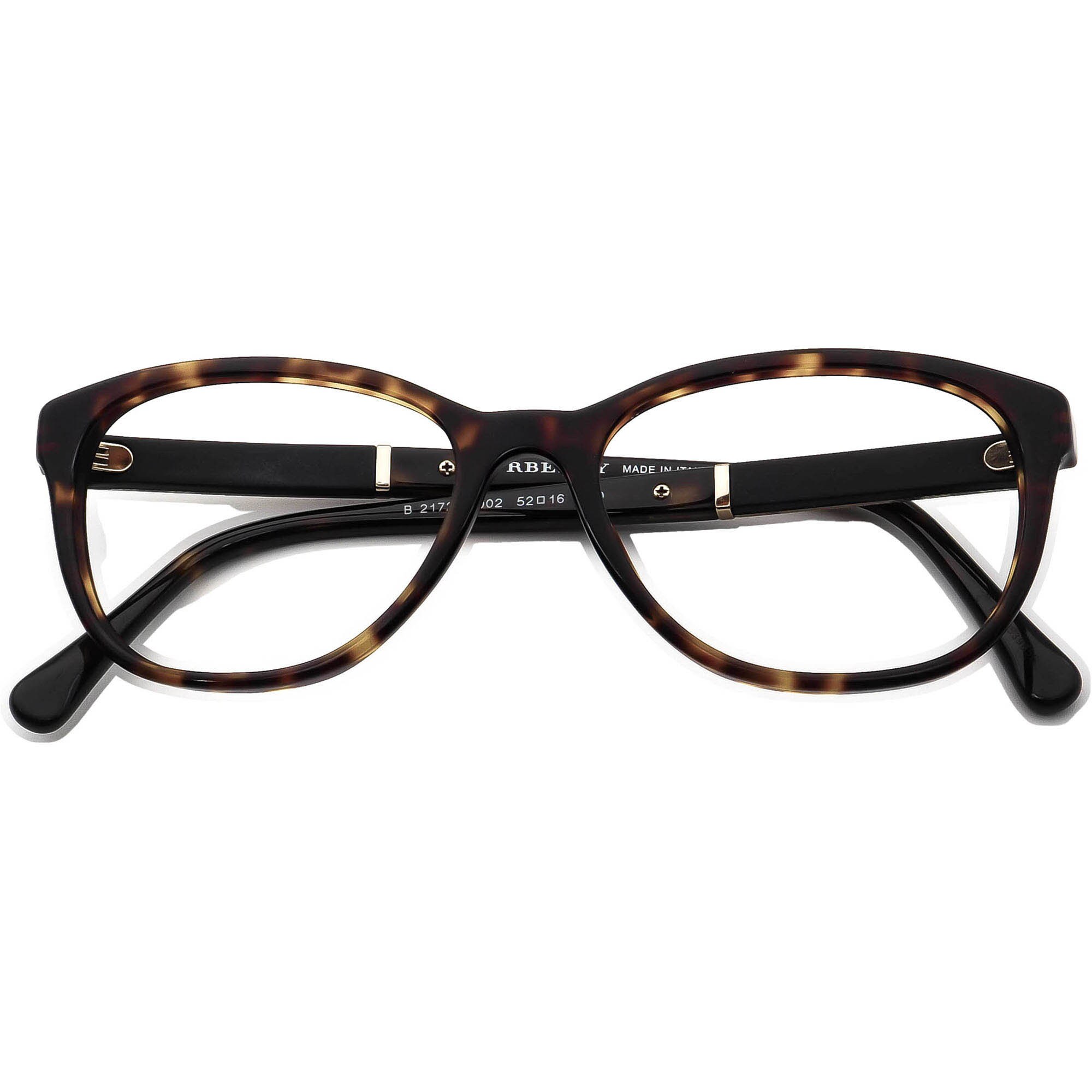 Burberry Eyeglasses B 2172 3002 Dark Tortoise B-shape Frame 