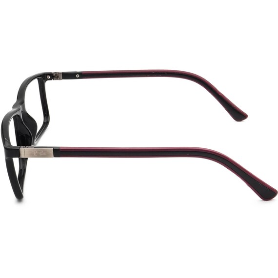 Ray-Ban Eyeglasses Black/Burgundy Rectangular Fra… - image 5