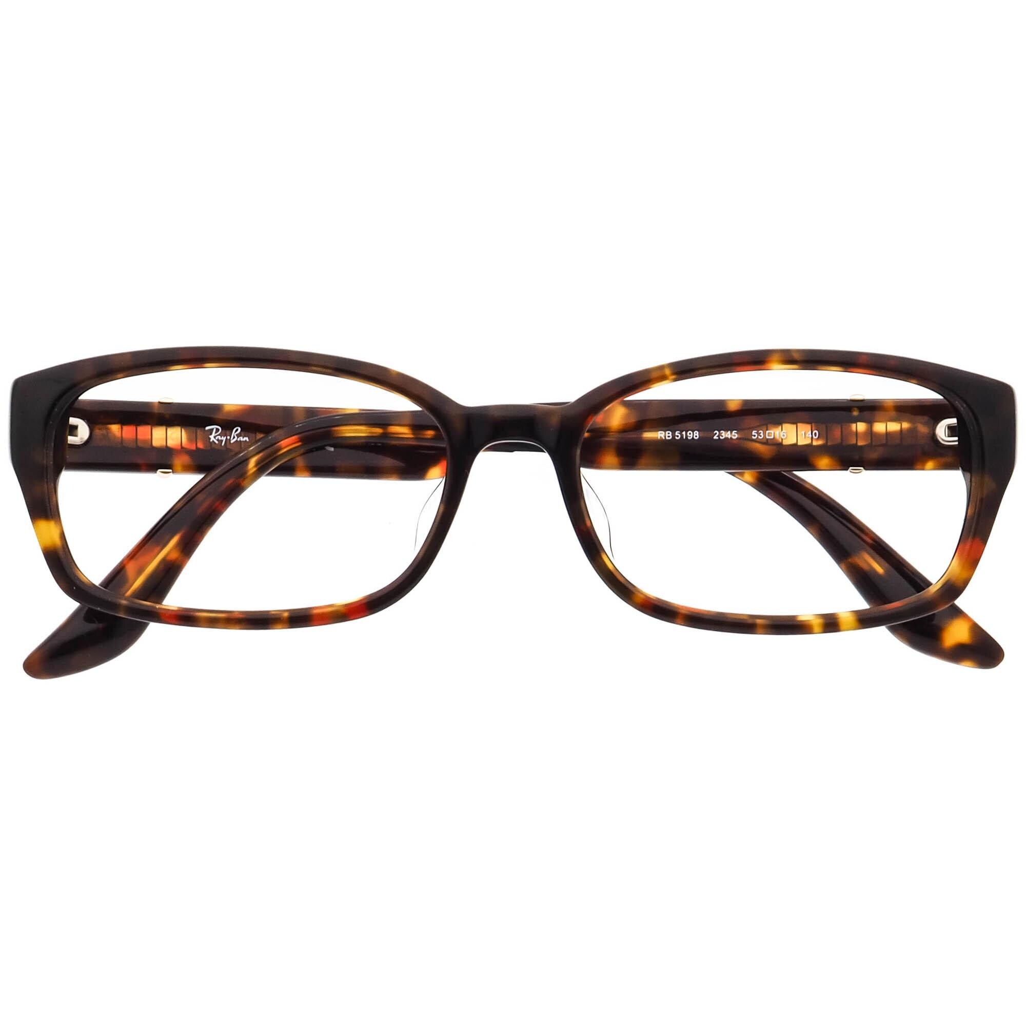Ray Ban  Rb 5198 2345 Brown Tortoise Authentic Eyeglasses Rb5198 53-16 140 Ray-ban Eyeglasses RB 5198 2345 Polished Tortoise Square  main image 3