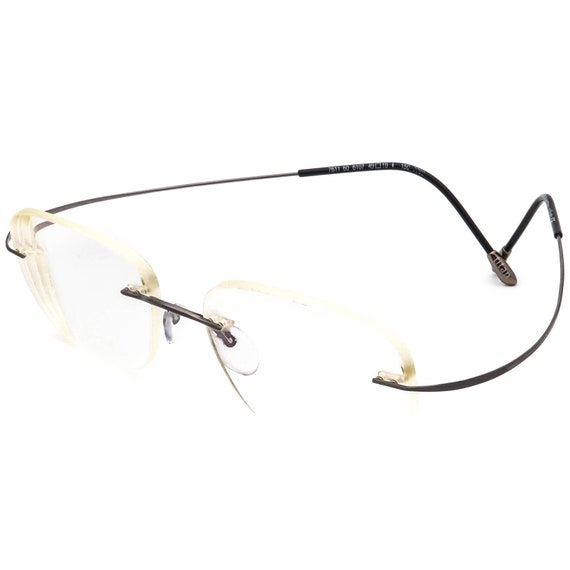 Silhouette Eyeglasses 7611 60 6107 7799 Titan Gun… - image 3