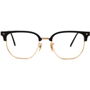 Ray-Ban Sunglasses Frame Only RB 4416 New Clubmaster 601/31 Polished Black/Gold Square Italy 53 mm image 2