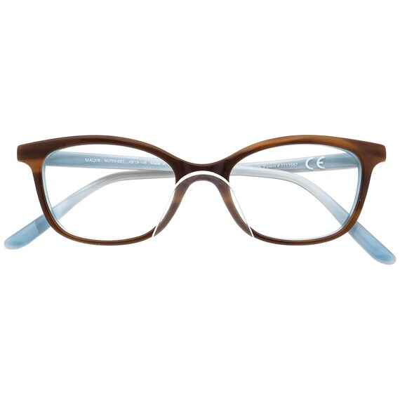 Maui Jim Women's Eyeglasses MJ750-03T Coral Sea Brown Tortoise/Blue Semi  Cat Eye Frame Japan 49[]19 145