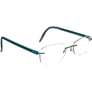Silhouette Eyeglasses 5515 70 9040 Titan Jet Black Rimless Austria 54[]19  140