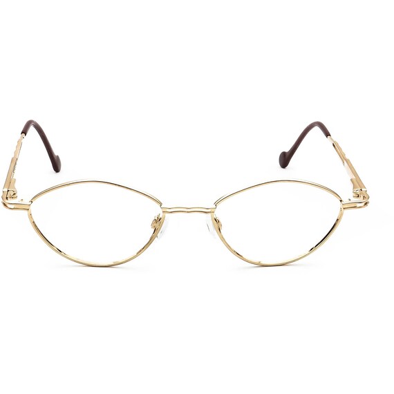 Neostyle Women's Eyeglasses 403 Gold Oval Metal F… - image 2