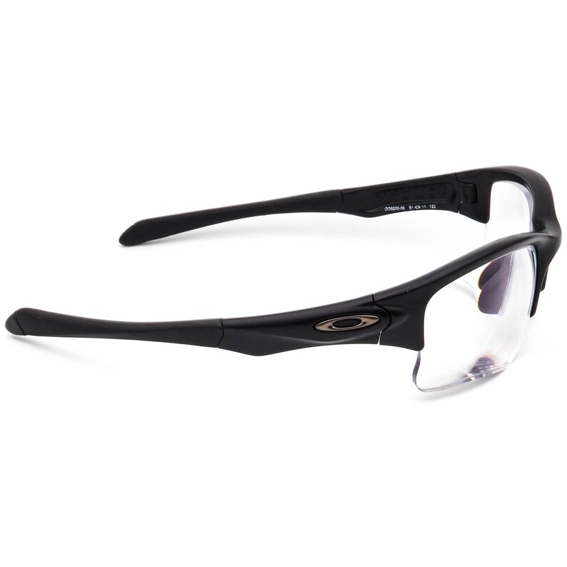 Okulary przeciwsłoneczne męskie Oakley Rx, tylko oprawka OO9200-06, satynowe, czarne, półramka, 61 mm zdjęcie 4
