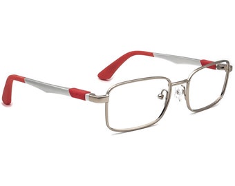 Ray-Ban Kids' Eyeglasses RB 1043 4021 Silver/Red Rectangular Metal Frame 46[]16 125