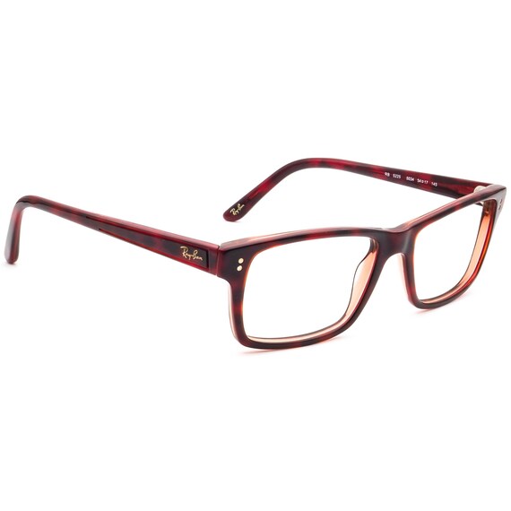 Ray-ban Eyeglasses RB 5225 5034 Red Havana Rectangular Frame 54