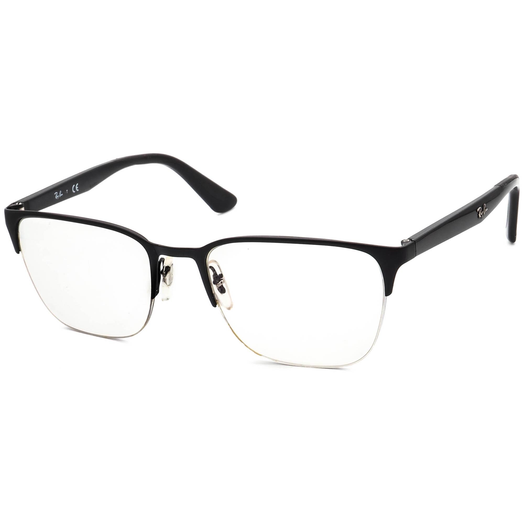 Ray-ban Eyeglasses RB 6428 2995 Black Half Rim Frame 54[]19 145 - Etsy