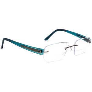 Silhouette Brille 5231 60 6057 Titan Gunmetal/Blau Randlos Österreich 51-17 135