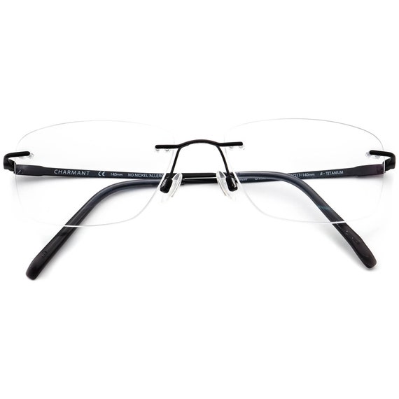 Charmant Eyeglasses CH10976 BK2 Titanium Matte Bl… - image 6