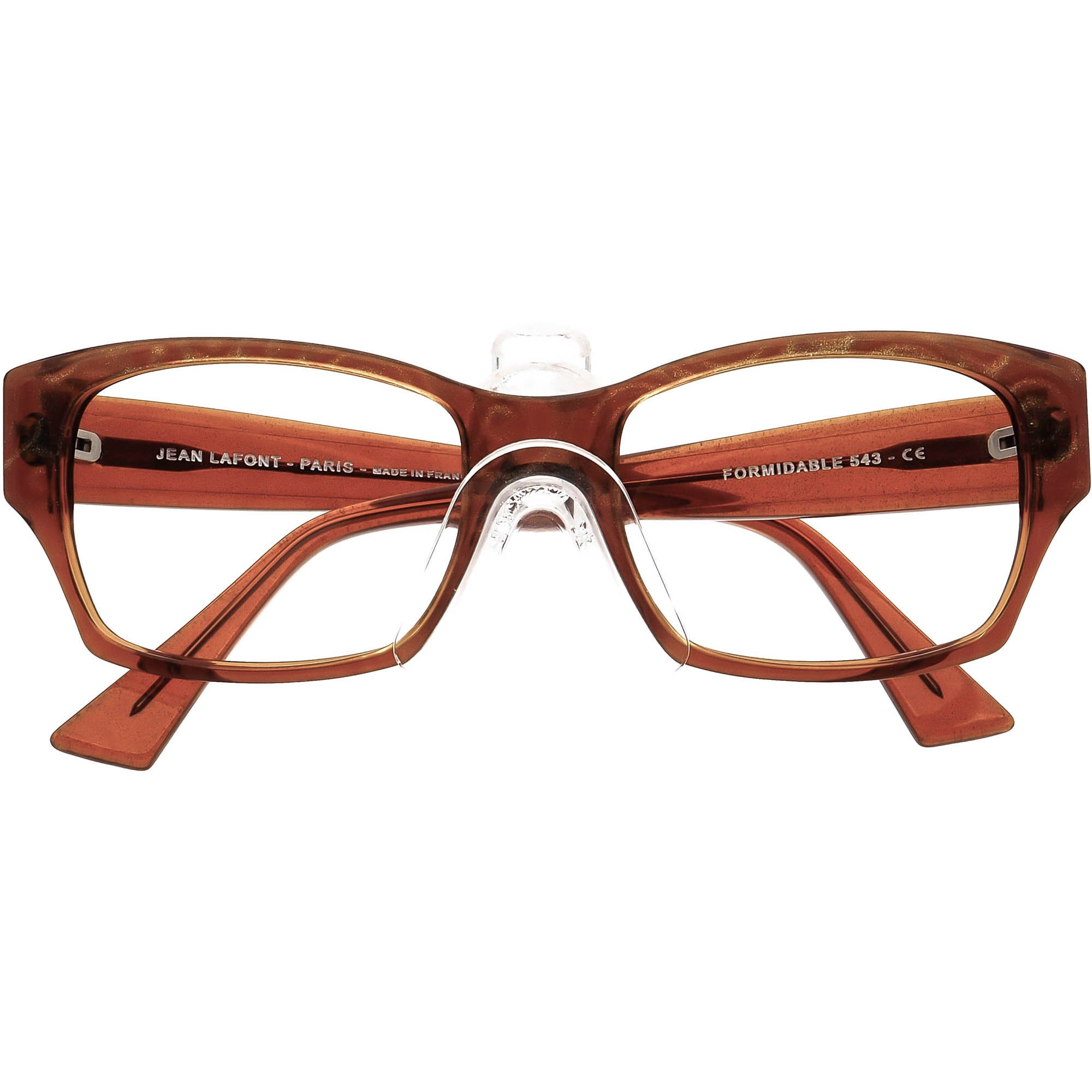 Jean Lafont Sunglasses Frame Only Formidable 543 Translucent Gold France E2 Jean Lafont Sunglasses Frame Only Formidable 543 Brown Other  main image 2
