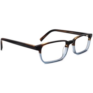 Warby Parker Eyeglasses Wilkie 325 Brown/Clear Blue Rectangular Frame 50[]18 145