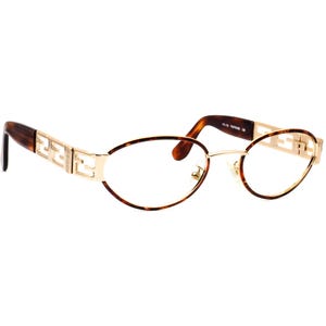 Fendi Vintage Sunglasses Frame Only FS 176 Tortoise/Gold Oval Metal Italy 53 mm