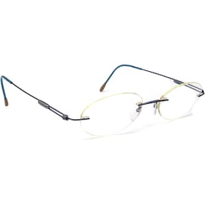 Silhouette Women&#39;s Eyeglasses 7534 40 6081 Titan Purple Rimless Frame 51[]19 140