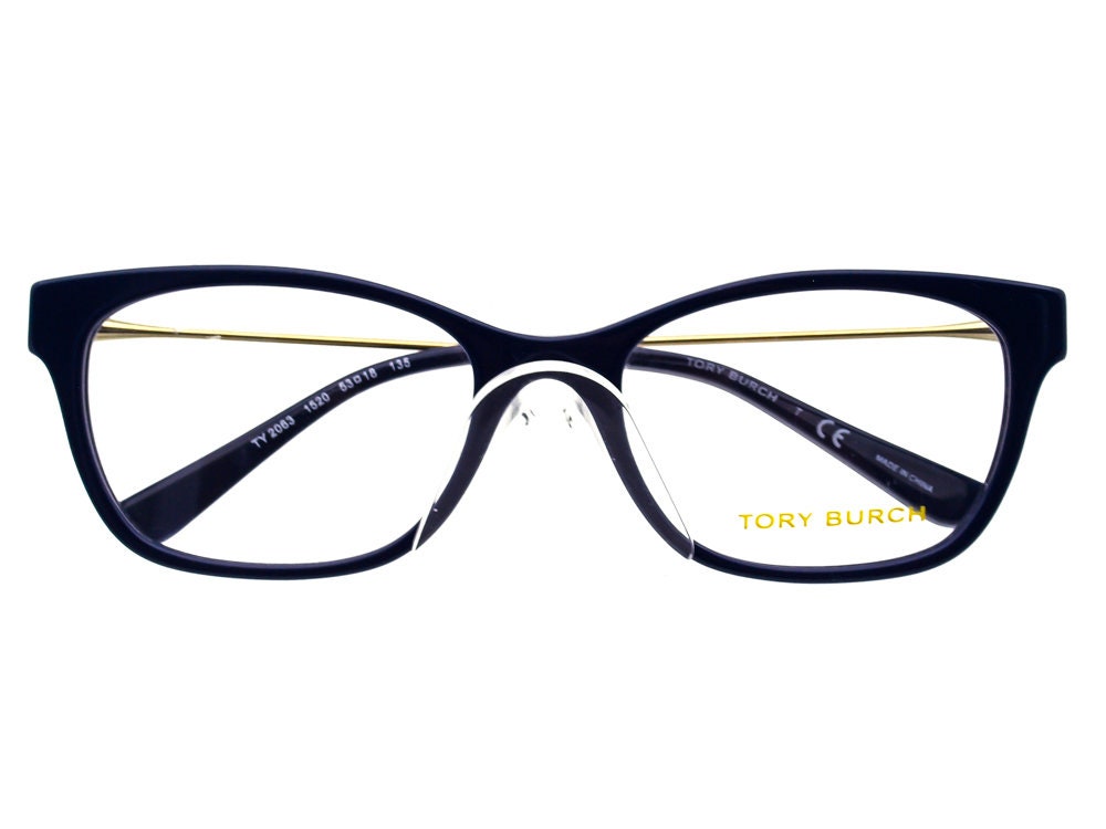 Tory Burch Eyeglasses TY 2063 1520 Blue/gold Rectangular Frame - Etsy