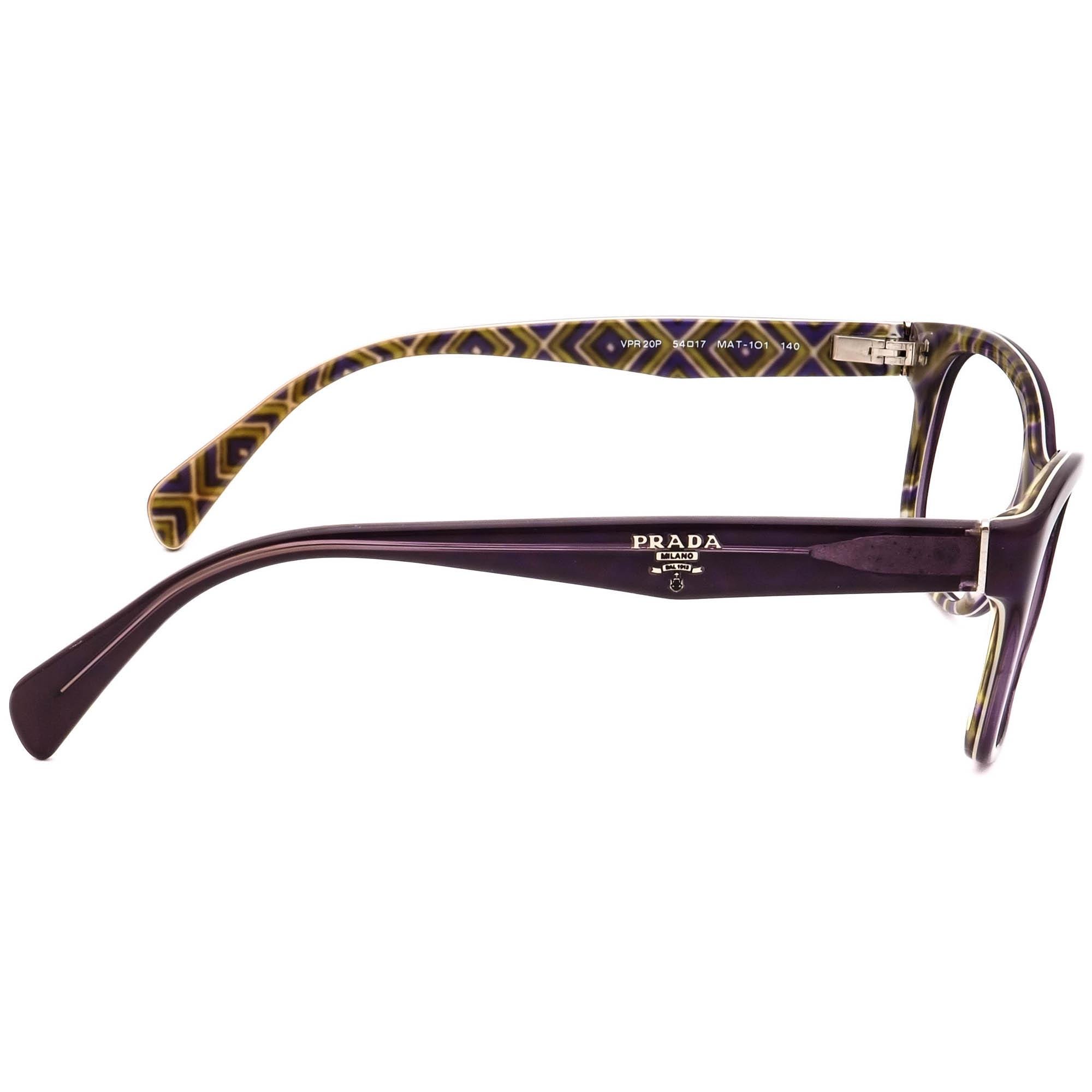 Prada VPR 20P 54□17 140 Eyeglasses Frame Black Blush Gradient Made Italy PRADA ITALY VPR 03P 53[]17 140 MULTI-COLOR EYEGLASSES  main image 2