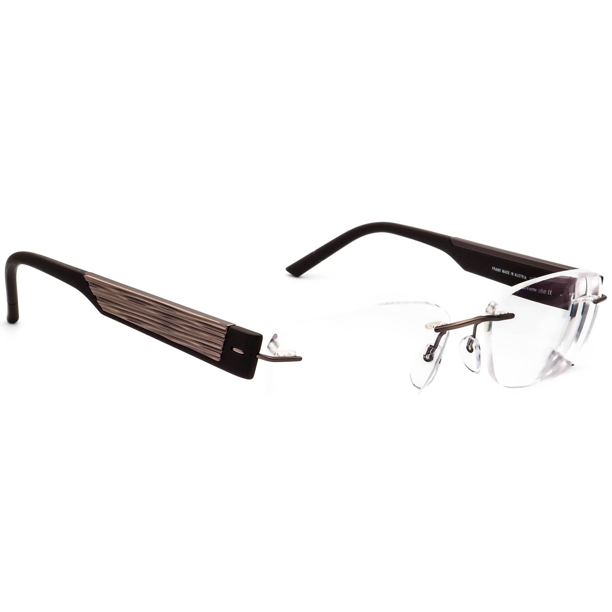 Silhouette Eyeglasses 4452 40 6055 Brown Rimless Frame Austria -  Hong  Kong