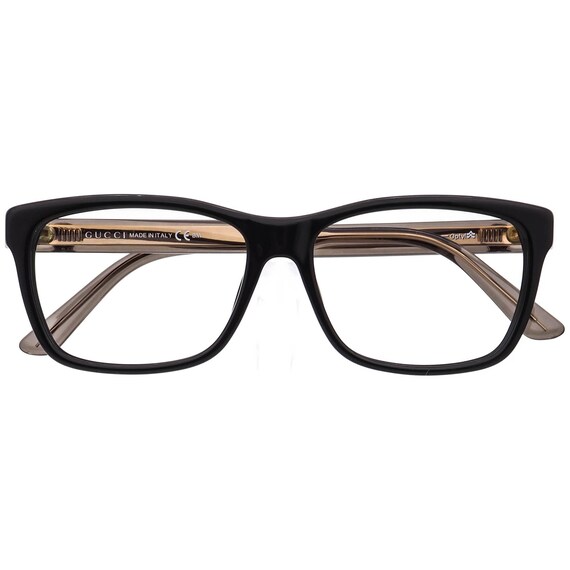 Gucci Eyeglasses GG 3765 GX3 Polished Black Square Frame Italy 53