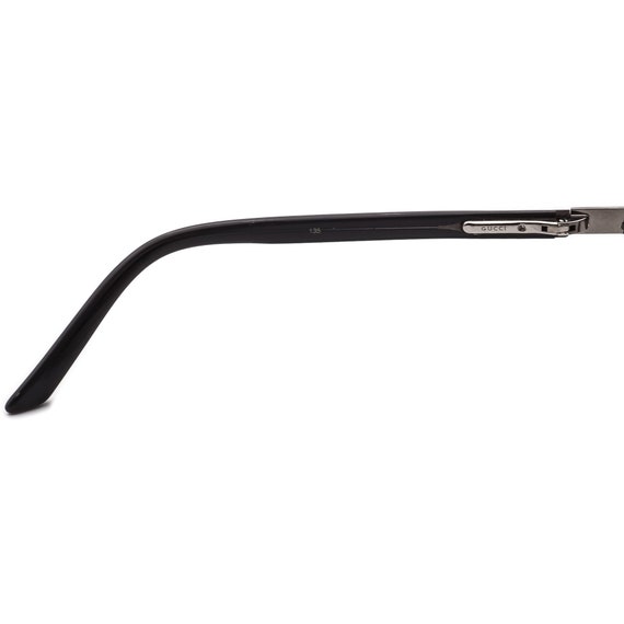 Gucci Eyeglasses Gunmetal/Black Oval Frame 50[]19… - image 7