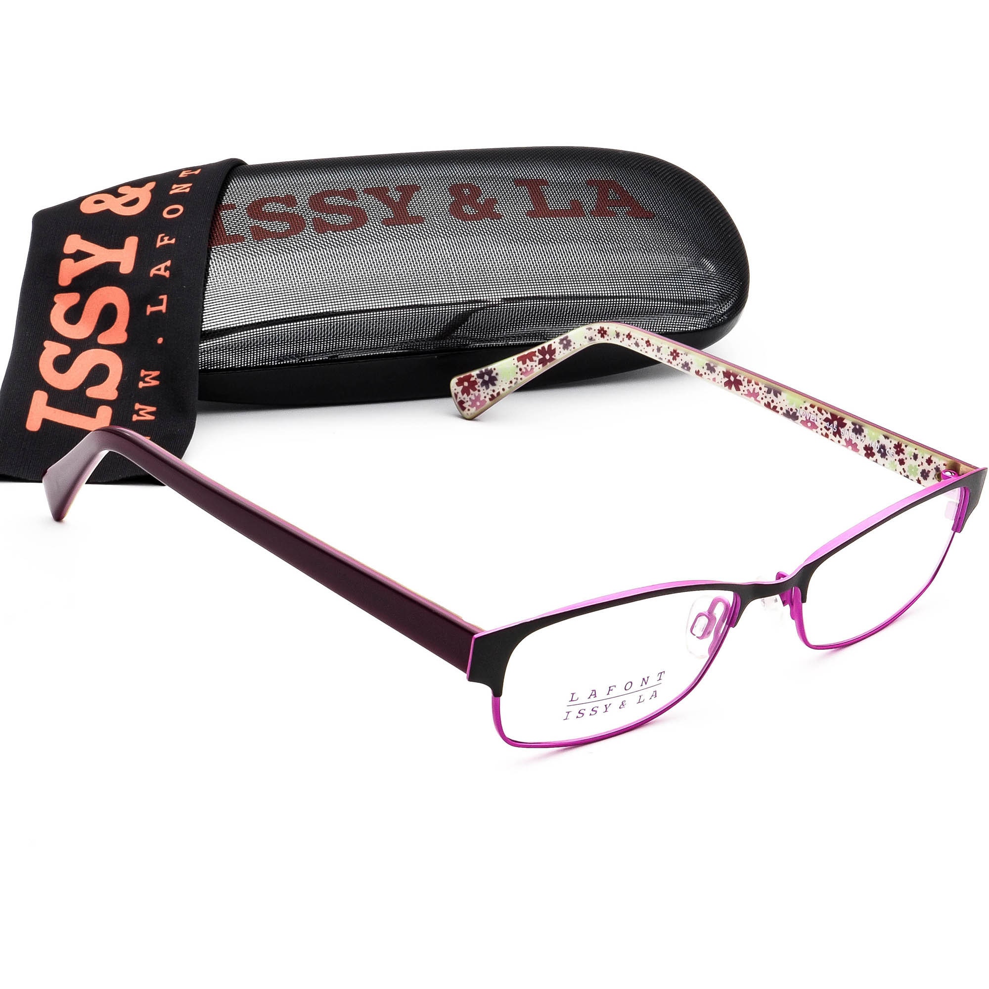 Lafont Issy & La Eyeglasses Lovely 445 Black/purple Frame - Etsy