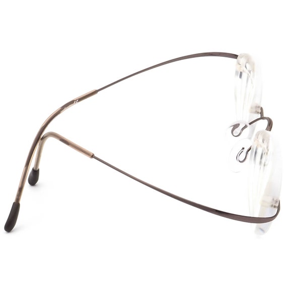 Silhouette Eyeglasses 7395 40 6055 Titan Brown Ri… - image 4