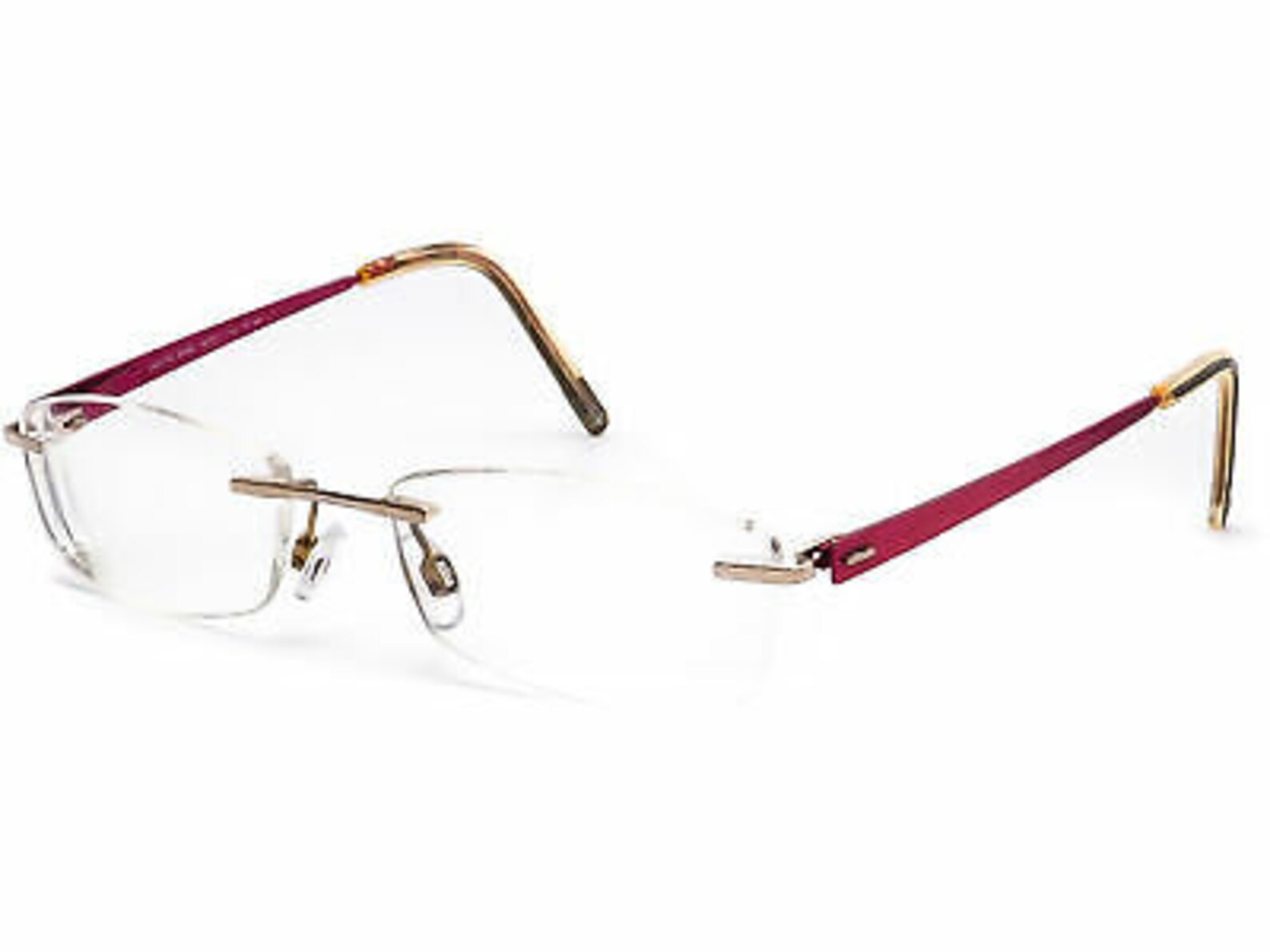 Morel Eyeglasses Lightec 6282L DF 021 Gold/Pink Rimless Metal Etsy