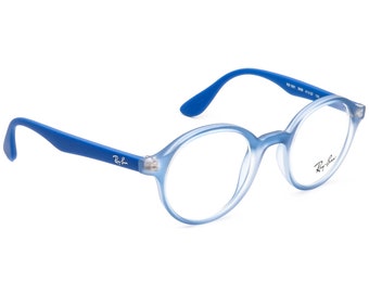 Ray-Ban Kids' Eyeglasses RB 1561 3668 Matte Blue Round Frame 41[]20 130