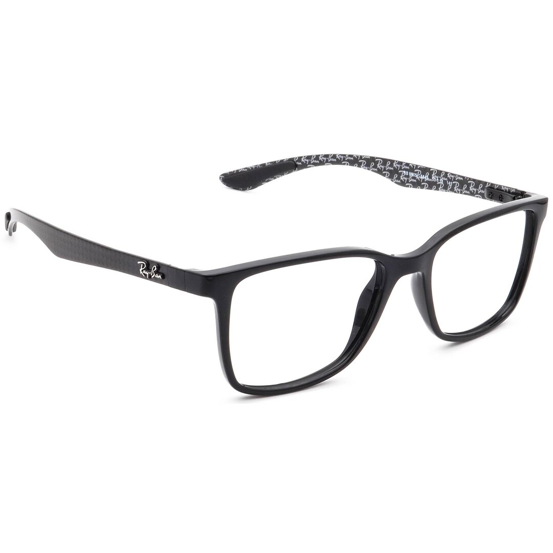 Ray-Ban ブラック スクエア 眼鏡 Ray-ban Men's Eyeglasses RB 8905 5843 Carbon Fiber Black Square