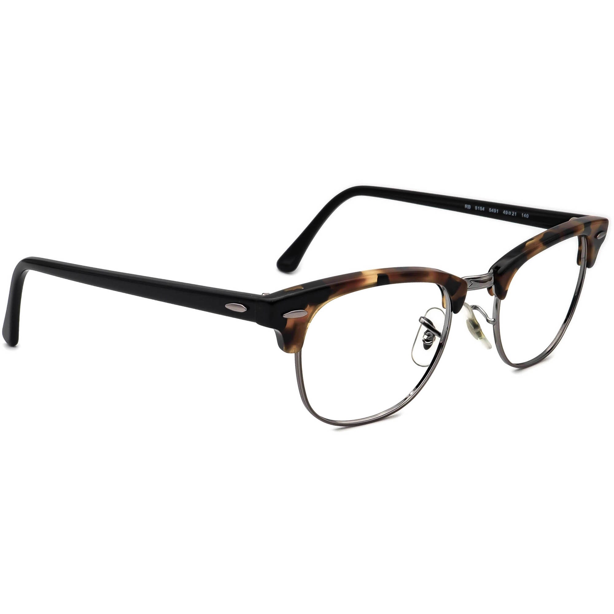 Ray ban Eyeglasses RB 5154 5491 Tortoise gunmetal Horn Rim Frame 4921 140 Etsy
