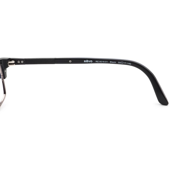 Revo Eyeglasses RE 8016 01 Black Rectangular Fram… - image 8