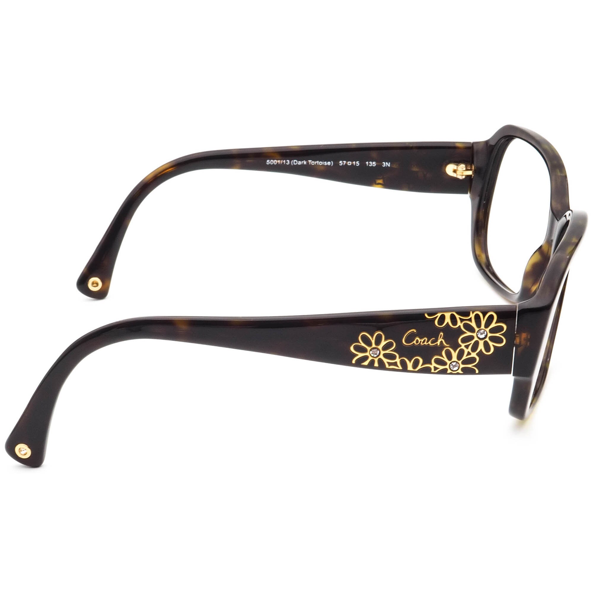 COACH SUNGLASSES HC8011B (L022 Reese) (Dark Tortoise) 57•15•135 FRAMES ONLY COACH Sunglasses Frames 5002/11 HC8011B L022 Reese 57-15-135  main image 2