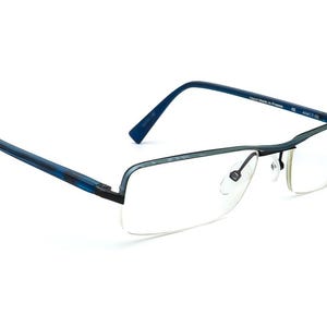 Alain Mikli Paris Eyeglasses A0417-05 Black/Blue Half Rim France 54[]18 140