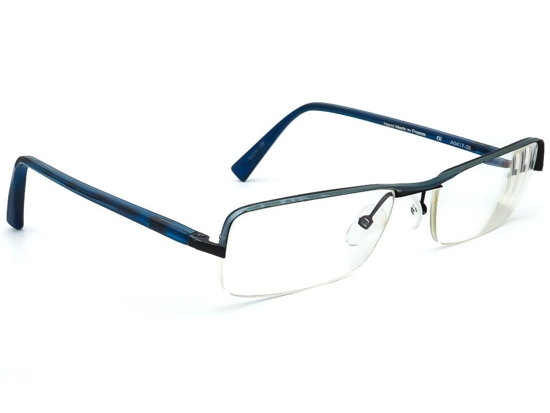Alain Mikli Paris Eyeglasses A0417-05 Black/Blue Half Rim France 54[]18 140