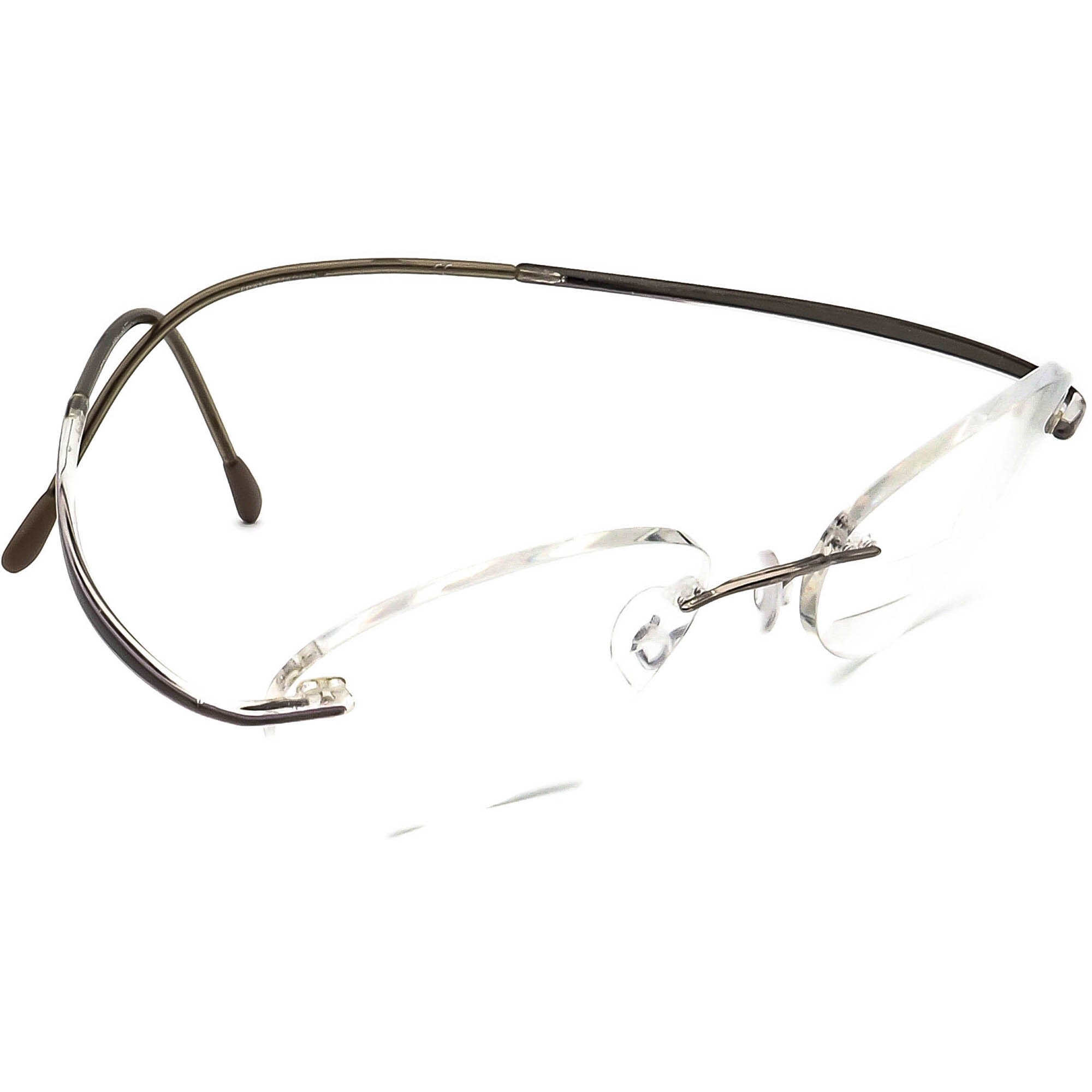 Silhouette Eyeglasses 7500 10 6051 Titan Brown Rimless Frame Etsy