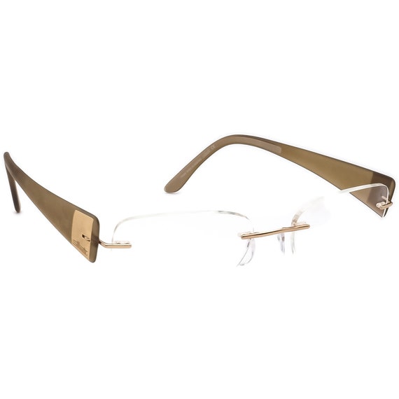 Silhouette Women's Eyeglasses 7599 20 6051 Gold Rimless | Etsy