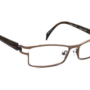 Mikli by Mikli Eyeglasses ML1041 0044 Brown Rectangular Frame 52[]17 135