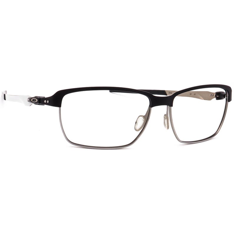 Oakley Men's Sunglasses Frame Only OO4083-01 Tinfoil Matte Black/Gunmetal Square Metal 58 mm image 1