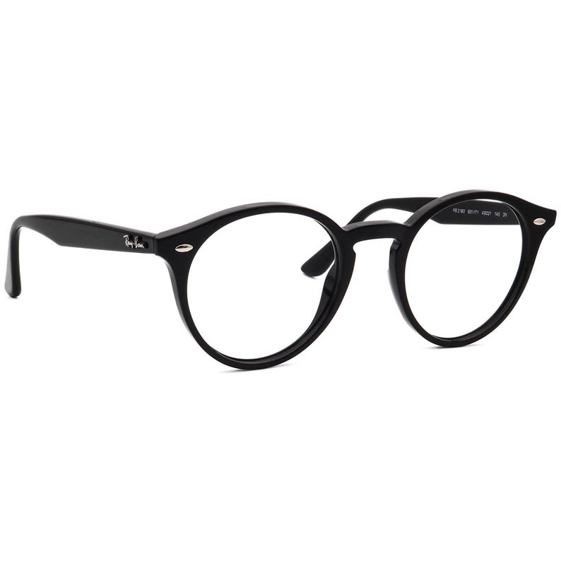 Ray-Ban Sunglasses Frame Only RB 2180 601/71 Polished Black Round Italy 49 mm image 1