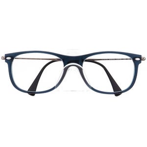Ray-Ban Sunglasses Frame Only RB 4318 656/55 LightRay Transparent Blue Square Italy 55 mm image 6