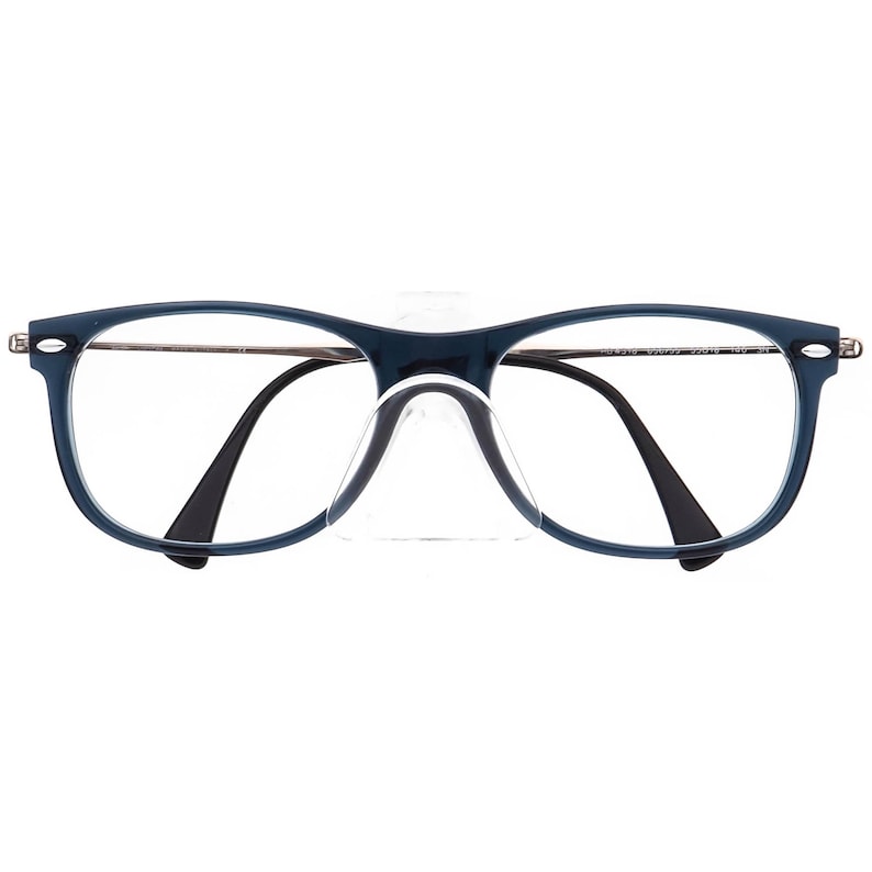 Ray-Ban Sunglasses Frame Only RB 4318 656/55 LightRay Transparent Blue Square Italy 55 mm image 6