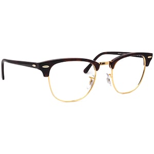 Ray-Ban Sunglasses Frame Only RB 3016 Clubmaster W0366 Polished Tortoise/Gold Square Italy 51 mm image 1