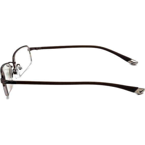 Nike Eyeglasses Brown Half Rim Frame 53[]16 145 - image 7