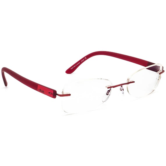 Silhouette Eyeglasses 7608 40 6054 Burgundy Rimle… - image 1
