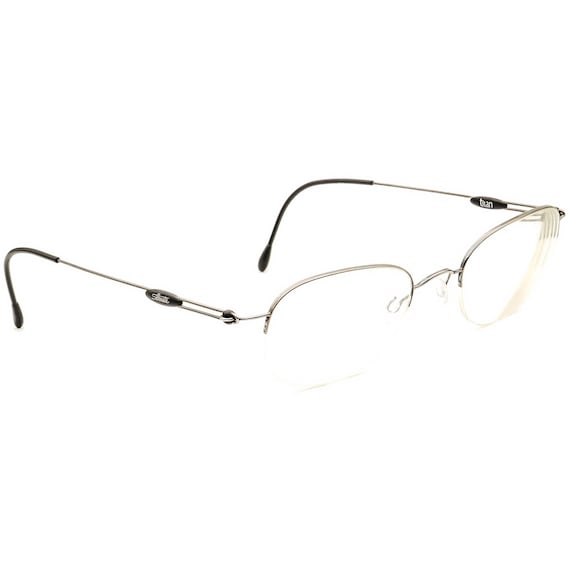 Silhouette Small Eyeglasses Titan Gunmetal Half Rim Frame Austria 4919 125 Etsy UK