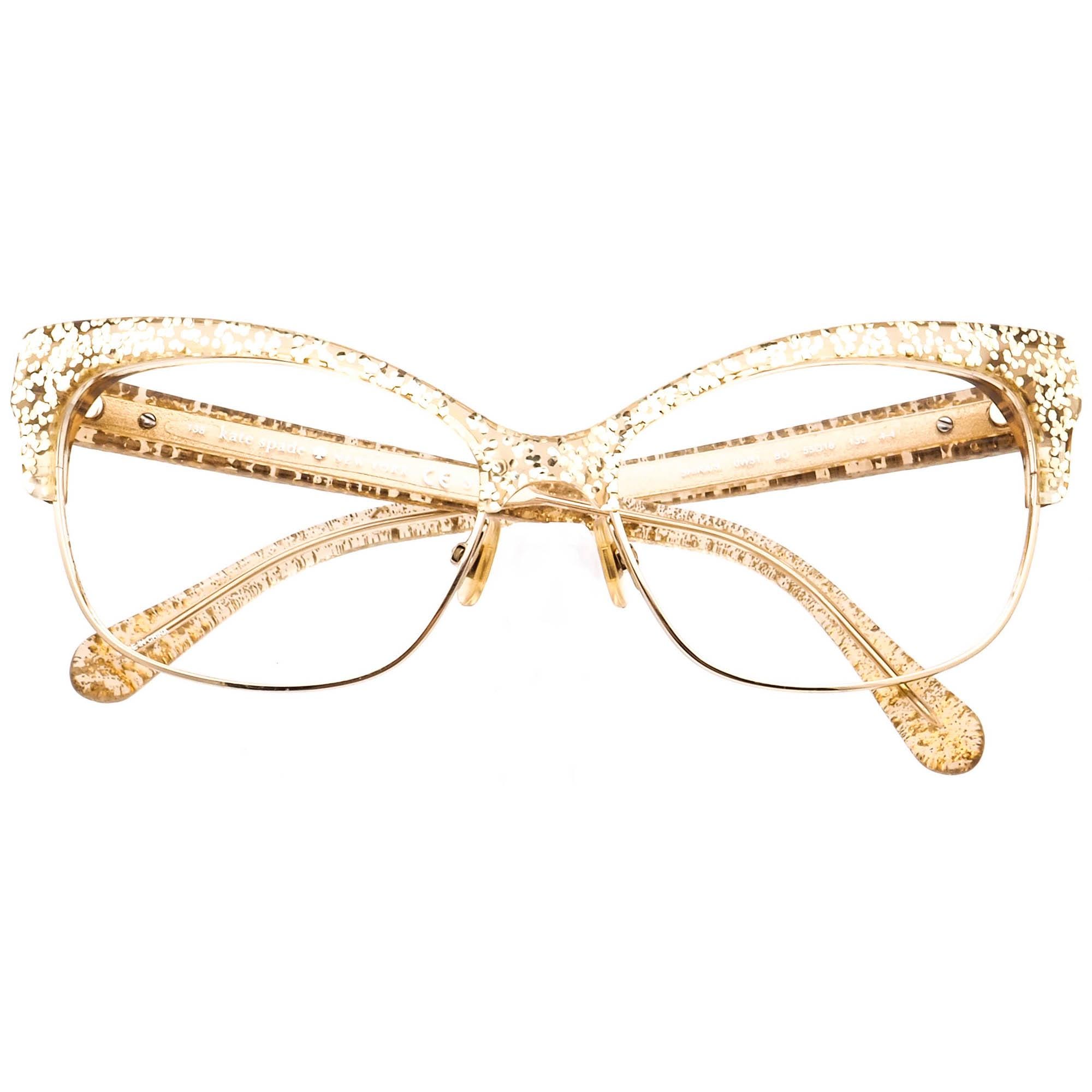 Kate Spade Transparent Gold Sunglasses Kate Spade Gradient Sunglasses Genice/S 0RRD WI Pink/Rose  main image 3