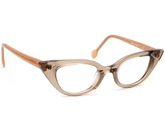 Anne Et Valentin Eyeglasses I Love 8D40 Olive/Tan Cat Eye Frame France 46-23 135