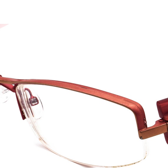 Alain Mikli Eyeglasses A0695.12 Red&Orange Half R… - image 5