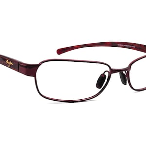 Maui Jim Women&#39;s Eyeglasses MJ-101-13 Burgundy Wrap Frame Italy 55[]17 135