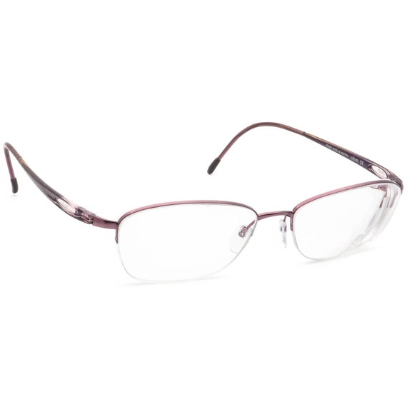 Silhouette Eyeglasses 6614 40 6052 Purple Half Rim