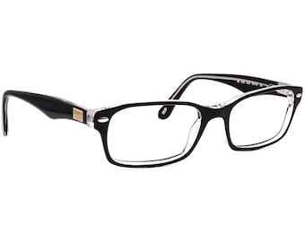 Ray-Ban-bril RB 5206 2034 Gepolijst zwart op helder rechthoekig montuur 54[]18 145